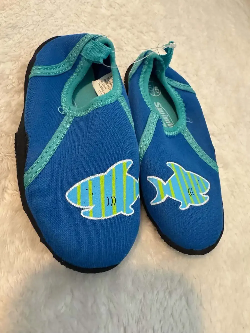 Swimways Toddler Blue Shark Water Shoes
